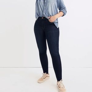 Madewell 9” High Rise Skinny Jeans Dark Blue Wash Size 37 Tall High Waist
